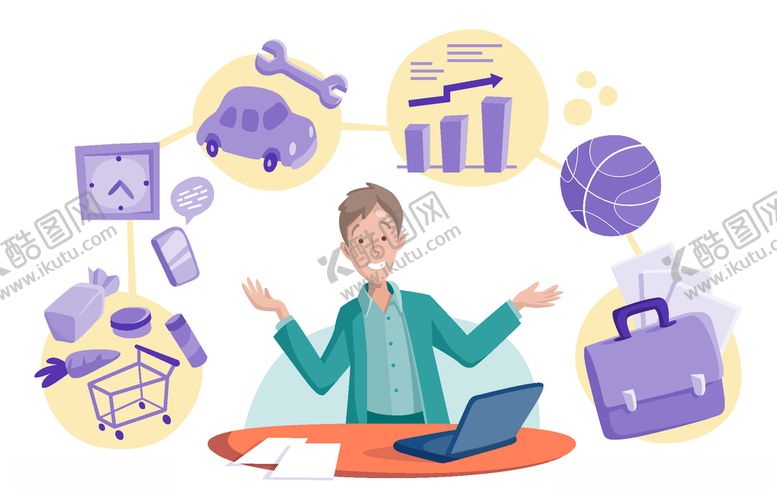 编号：68077110310042501811【酷图网】源文件下载-创意卡通插画