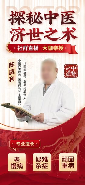 专家人物海报