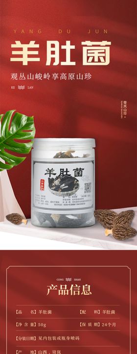 羊肚菌蘑菇产品详情