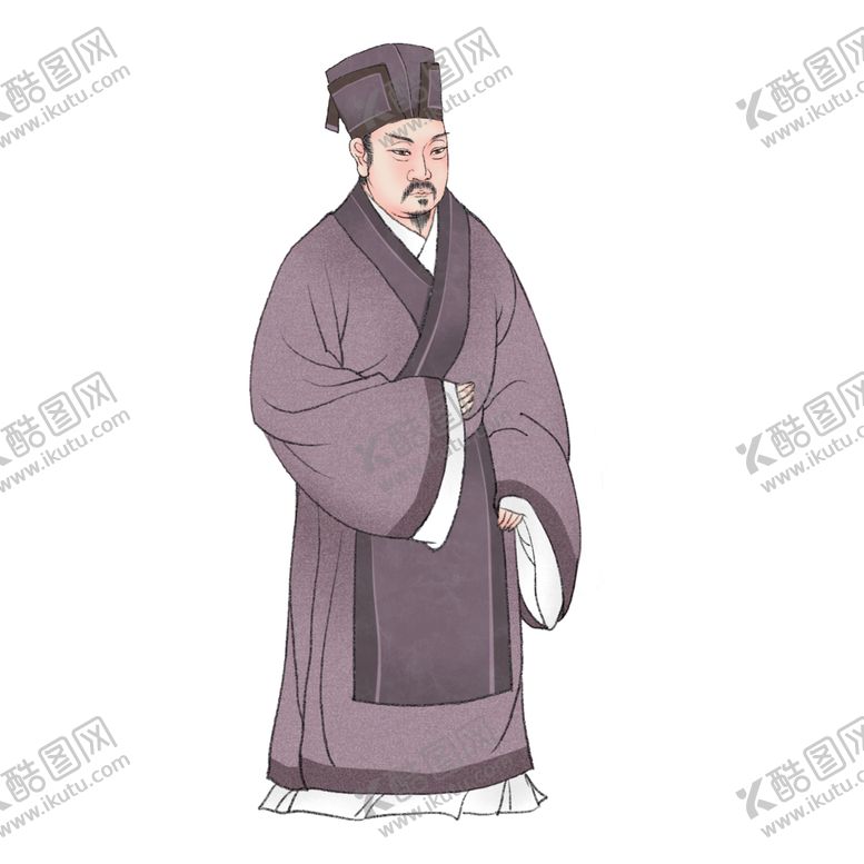 编号：47350110012343302451【酷图网】源文件下载-国学人物插画