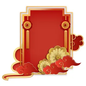 国潮边框图片古典古风喜庆