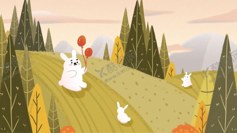 编号：25753410030445107692【酷图网】源文件下载-田野兔子