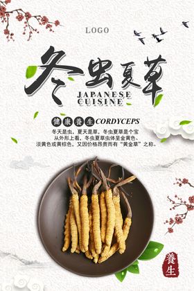 中国风简洁白露海报