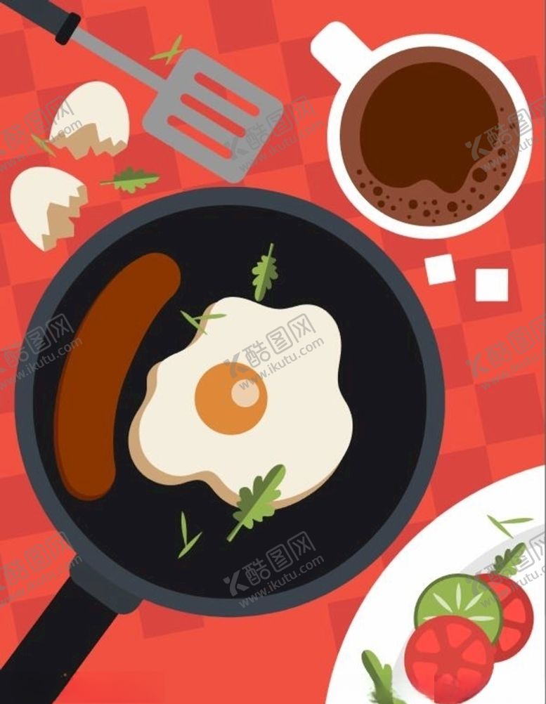 编号：21316310010215584715【酷图网】源文件下载-早餐插画