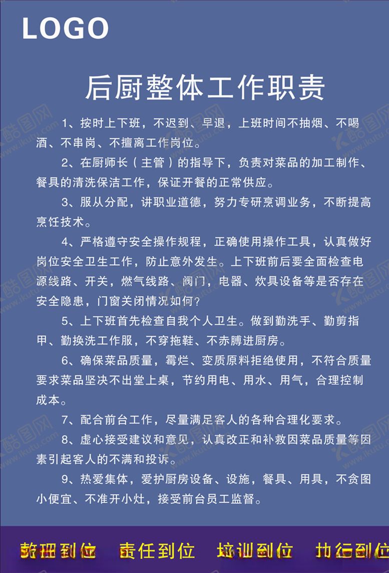 编号：73507006290139104633【酷图网】源文件下载-后厨整体工作职责