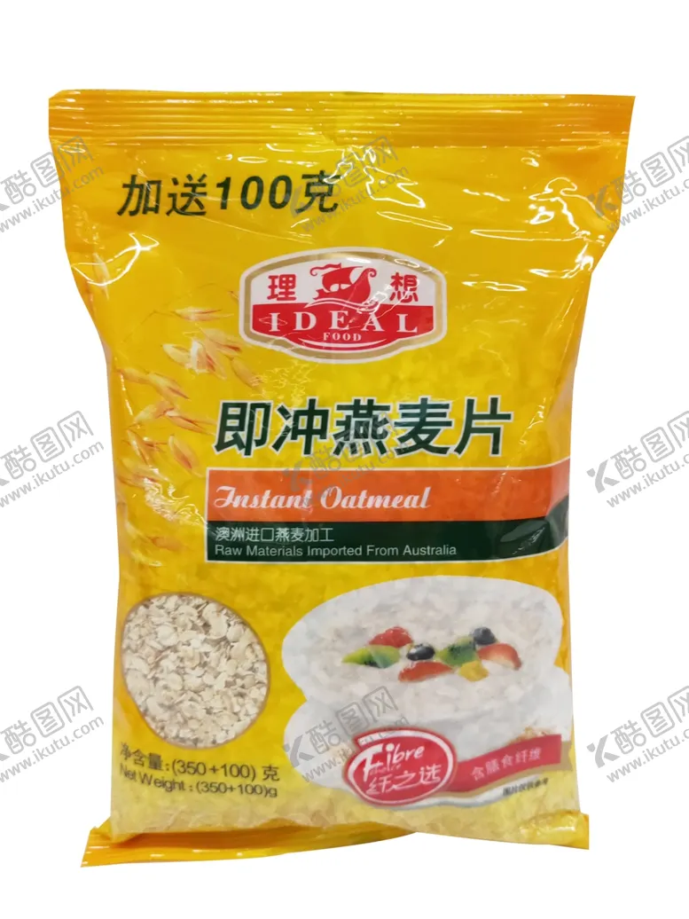 编号：86469006211918173289【酷图网】源文件下载-理想即冲燕麦片350g