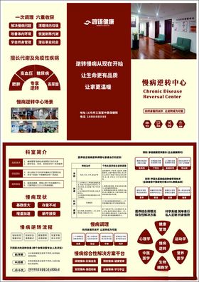 慢性病三折页医疗