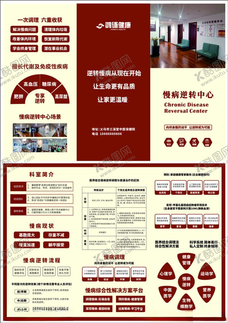 编号：98240305120238391706【酷图网】源文件下载-慢性病三折页医疗