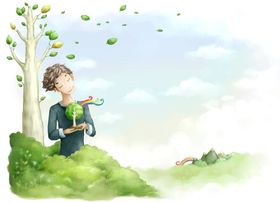 卡通唯美背景