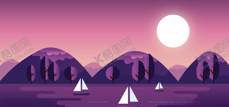 编号：42602809232128389932【酷图网】源文件下载-风景插画