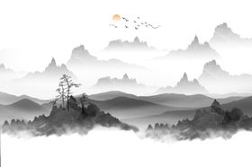 抽象山水