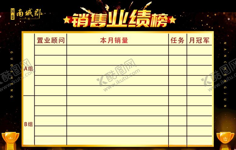 编号：12528609271203537210【酷图网】源文件下载-销售业绩榜