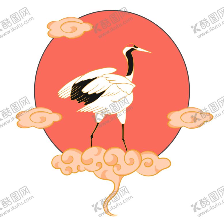 编号：30984705052114161907【酷图网】源文件下载-仙鹤元素