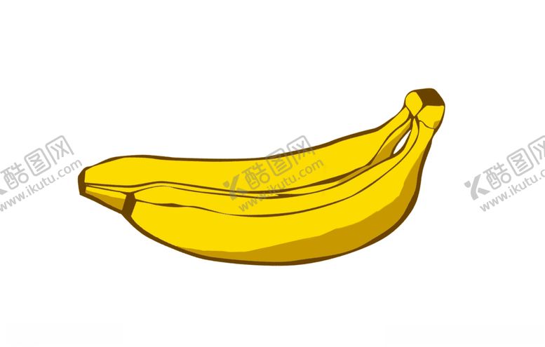 编号：11537209270124033067【酷图网】源文件下载-简笔画香蕉