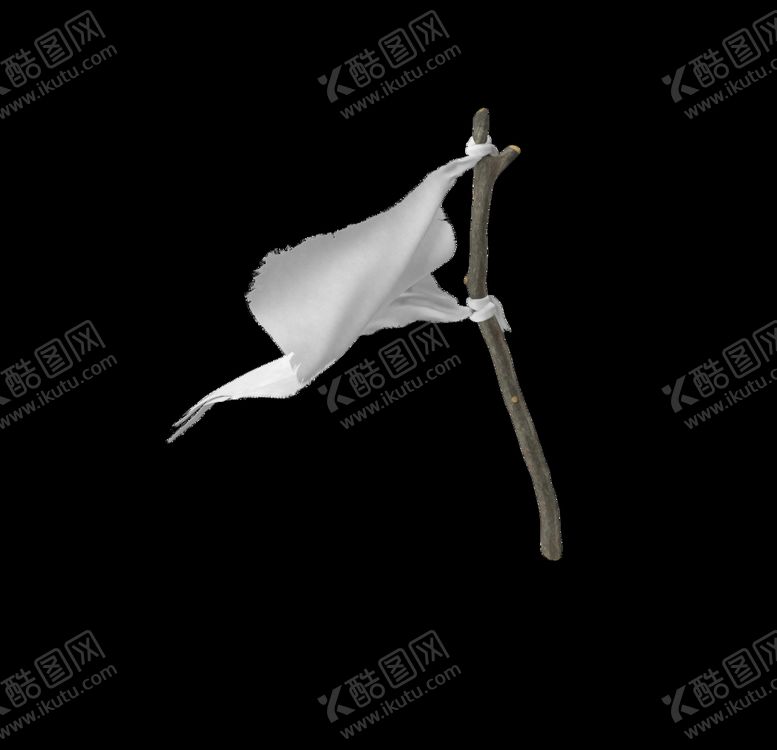 编号：74314410300216342769【酷图网】源文件下载-举白旗