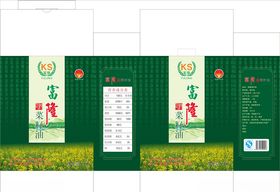 菜籽油包装展开图