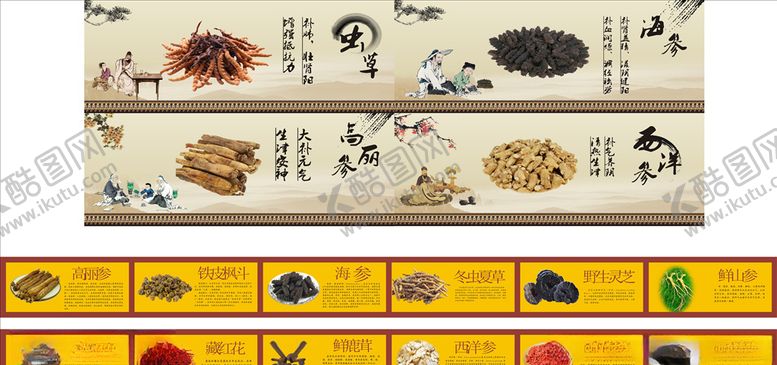 编号：45173010131312099795【酷图网】源文件下载-中药展板海报