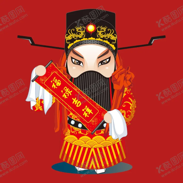 编号：33796801150108594342【酷图网】源文件下载-手绘京剧人物