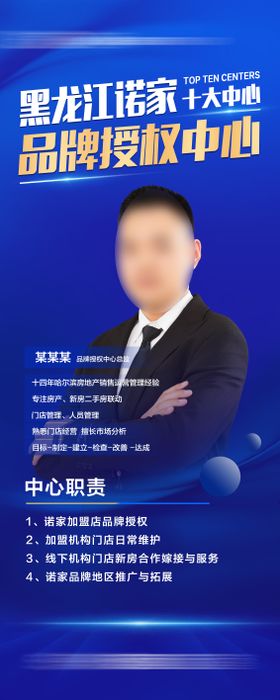 房地产销冠人物展架