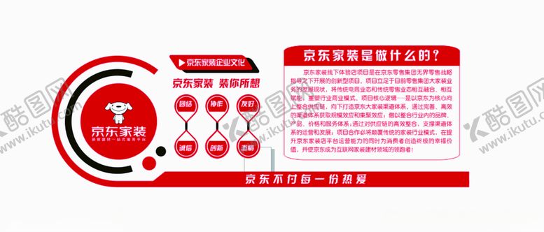 编号：68256603150452063387【酷图网】源文件下载-京东企业文化形象墙
