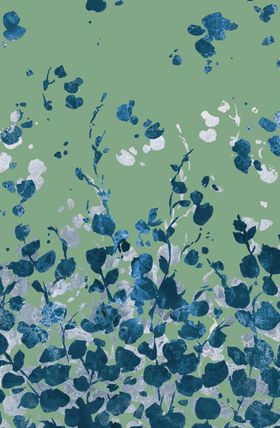 绿色抽象植物图案背景