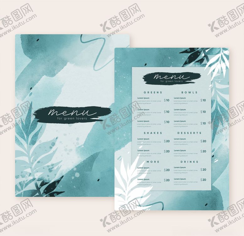 编号：41871507061936141550【酷图网】源文件下载-创意清新菜单