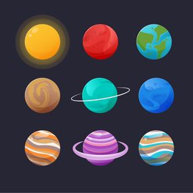 星球背景卡通银河系矮行