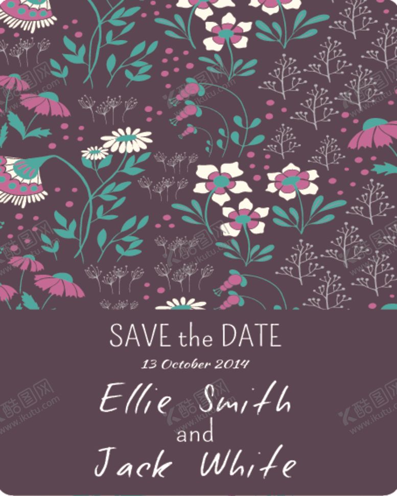 编号：98165709240226432309【酷图网】源文件下载-北欧创意森系花纹图案