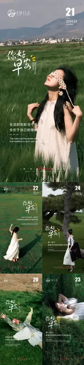早安图医美人物简约创意