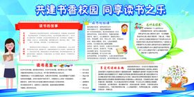 校园文化图书馆阅读围墙展板多读书