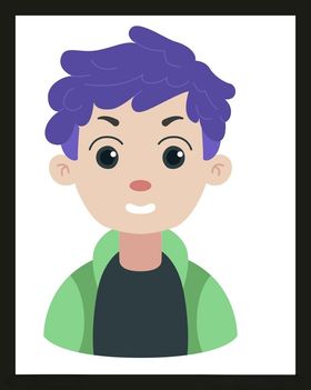 手绘男人男孩