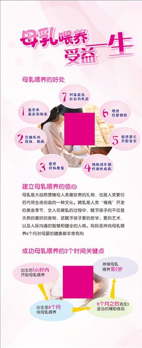 母乳喂养展架