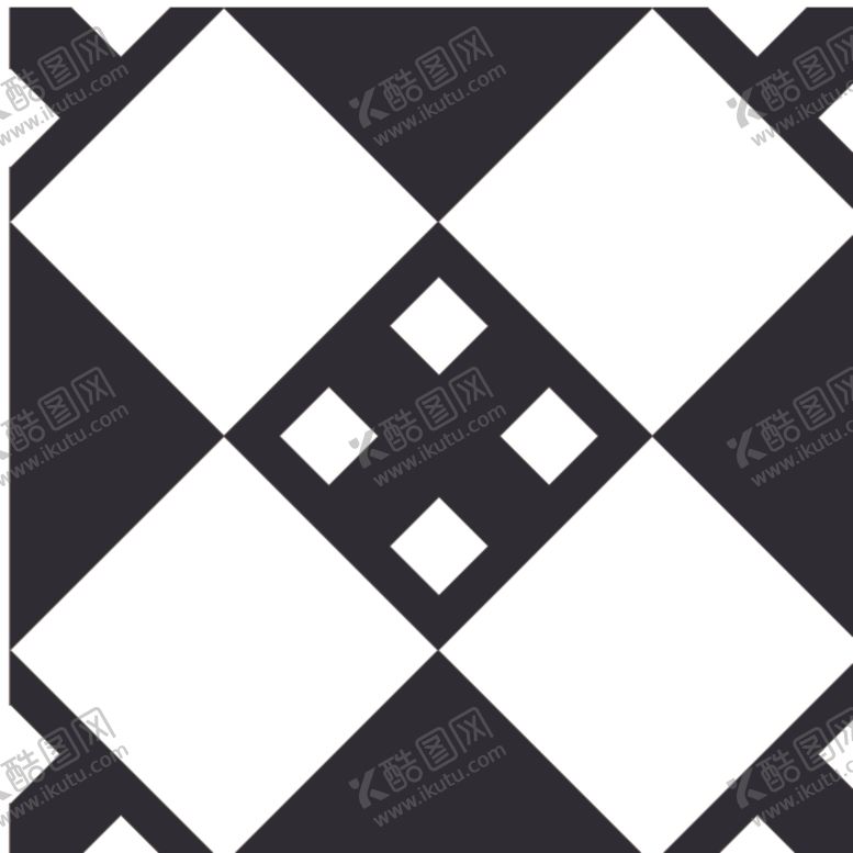 编号：55517310300118561862【酷图网】源文件下载-黑白简约花纹图案设计