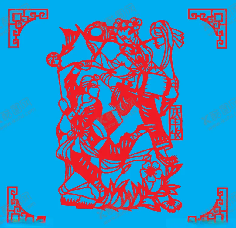 编号：44838710121045272726【酷图网】源文件下载-庆丰收剪纸