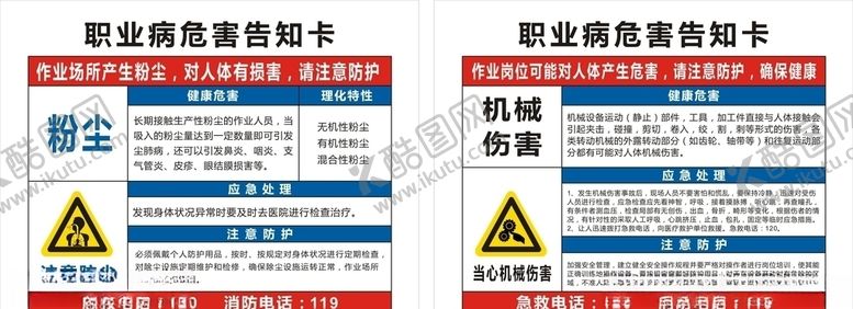 编号：78051006250414413353【酷图网】源文件下载-职业病危害告知卡