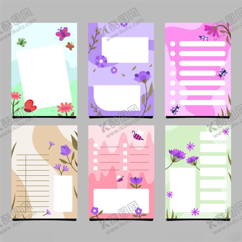 编号：75700501042022418061【酷图网】源文件下载-卡通便签纸