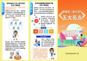 新修改统计五大亮点折页