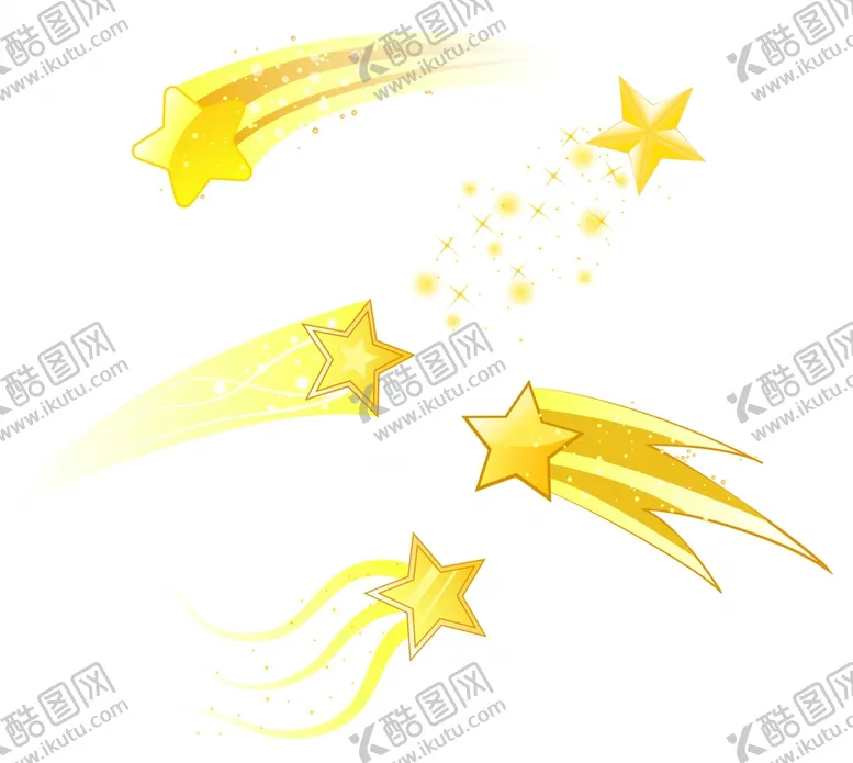 编号：46857109121905136840【酷图网】源文件下载-金色流星装饰