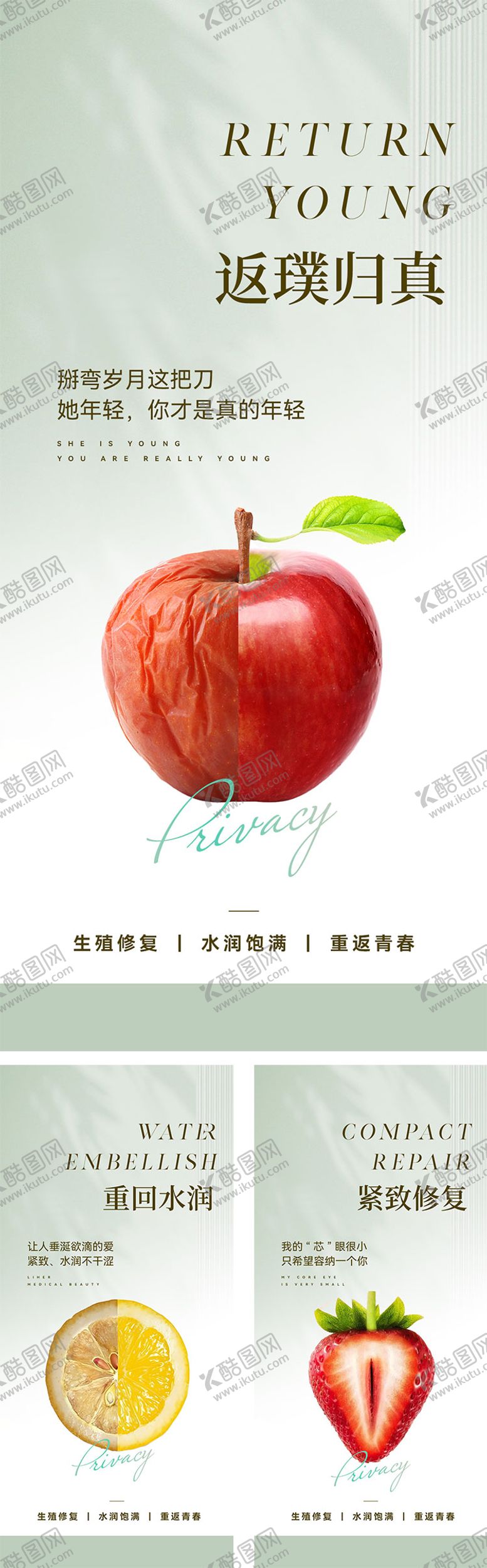 编号：10736509282125019405【酷图网】源文件下载-生殖抗衰水果系列