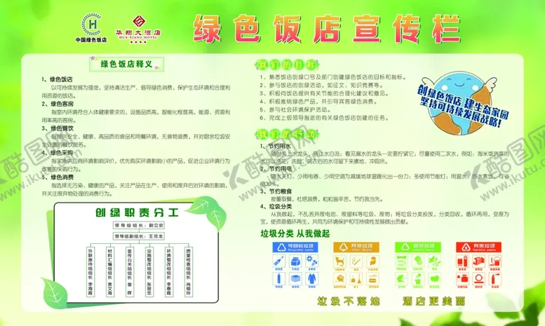 编号：97988202070146226308【酷图网】源文件下载-绿色饭店宣传栏