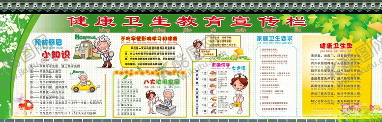 编号：60685007121652024920【酷图网】源文件下载-健康教育宣传栏