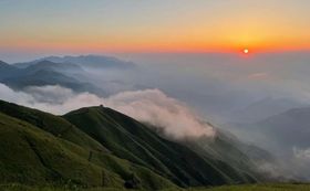 抽象山水背景墙