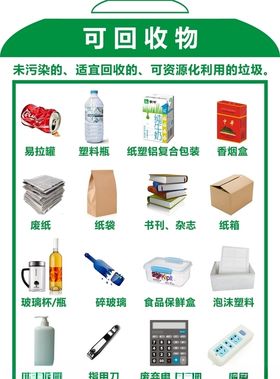 生活垃圾分类可回收物创建卫生城市