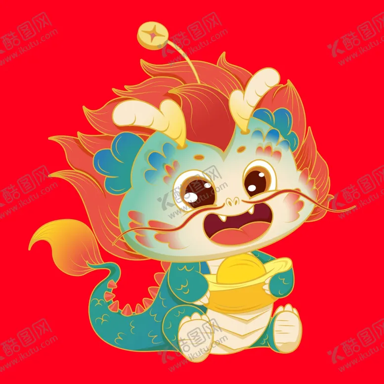 编号：52714602110517247851【酷图网】源文件下载-手绘卡通小龙