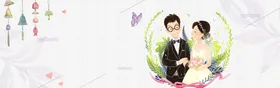 BANNER背景传媒企业展板时尚