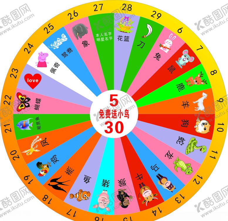 编号：51892210260653452560【酷图网】源文件下载-转盘