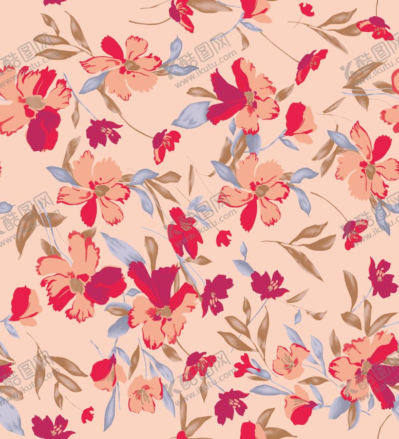 编号：55045304030512289360【酷图网】源文件下载-粉色花卉图案背景