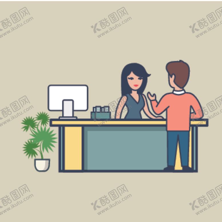 编号：95772406301057064057【酷图网】源文件下载-简约人物生活场景插画