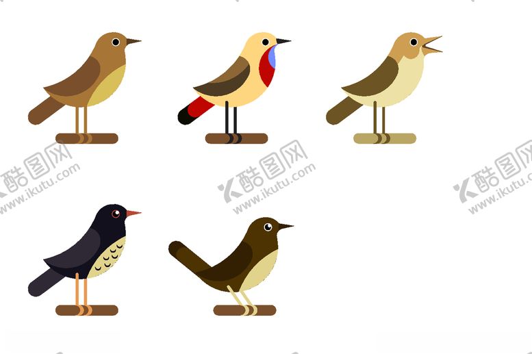 编号：72136009210938512387【酷图网】源文件下载-卡通小鸟