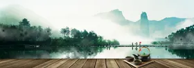 茶道海报背景韵养生传统文化
